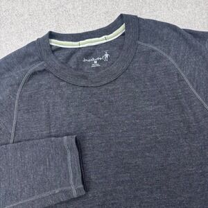 Smartwool Classic Thermal Marino Base Layer Crew Shirt Mens M Charcoal Gray